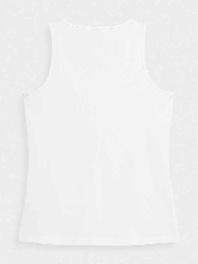 4F 4F Felső 4FSS23TTSHF581 Fehér Regular Fit