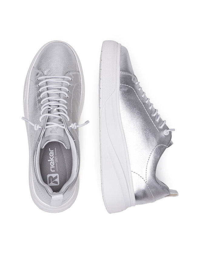Rieker Revolution Lifestyle Halbschuhe Rieker Revolution Lifestyle W2301-90 Silberfarben