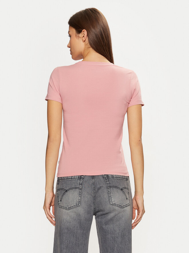 Guess Jeans Guess Jeans Marškinėliai W4YI02 J1314 Rožinė Regular Fit