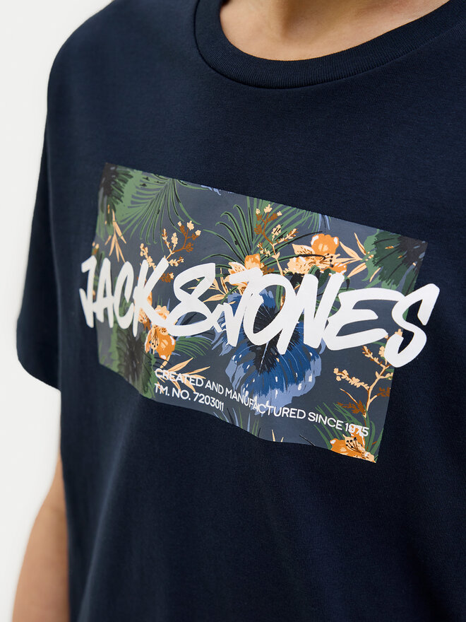 Jack&Jones Junior Jack&Jones Junior Póló Hawaii 12269916 Sötétkék Standard Fit