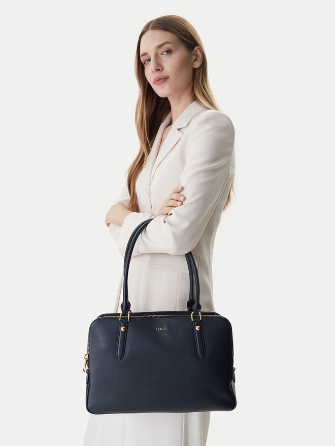 Furla Handtasche Furla Giulia L WB01872 BX0460 CN 2676S Dunkelblau