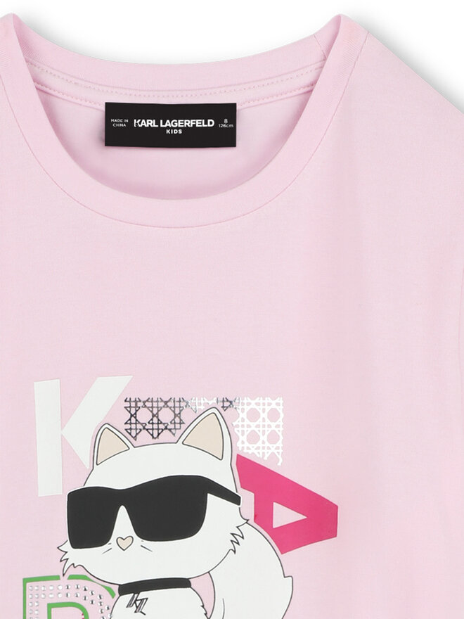 Karl Lagerfeld Kids Karl Lagerfeld Kids Camiseta Z30491 S Rosa Regular Fit