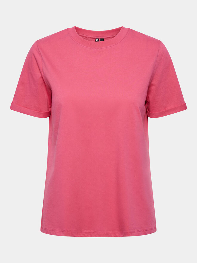 Pieces Pieces Marškinėliai Ria 17086970 Rožinė Regular Fit