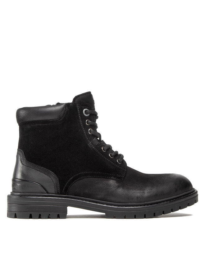 Pepe Jeans Kozaki Pepe Jeans Ned Boot Antic Warm PMS50222 Czarny