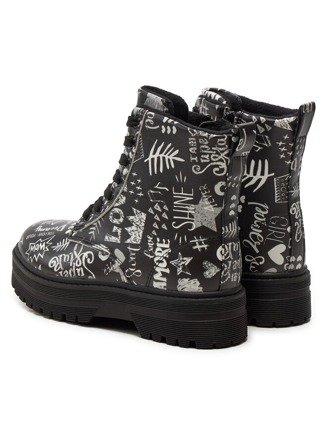 DeeZee Schnürschuhe DeeZee CF2880-1 Schwarz