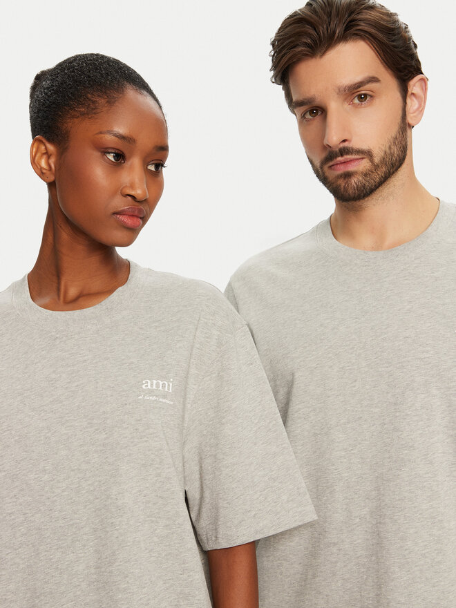 AMI PARIS AMI PARIS Футболка UTS024.726 0951 Сірий Regular Fit