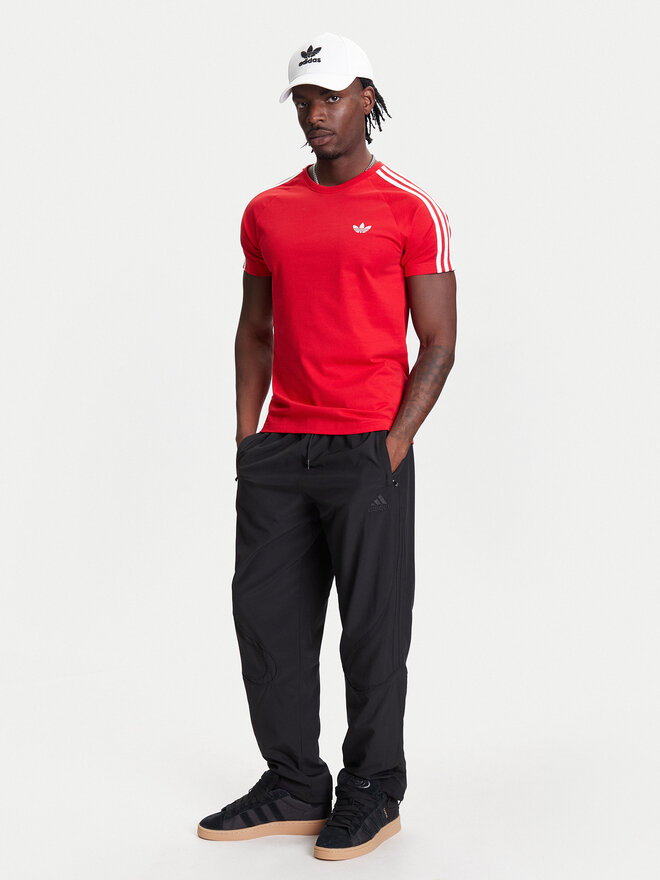 adidas adidas Marškinėliai adicolor Trefoil JX1545 Raudona Slim Fit