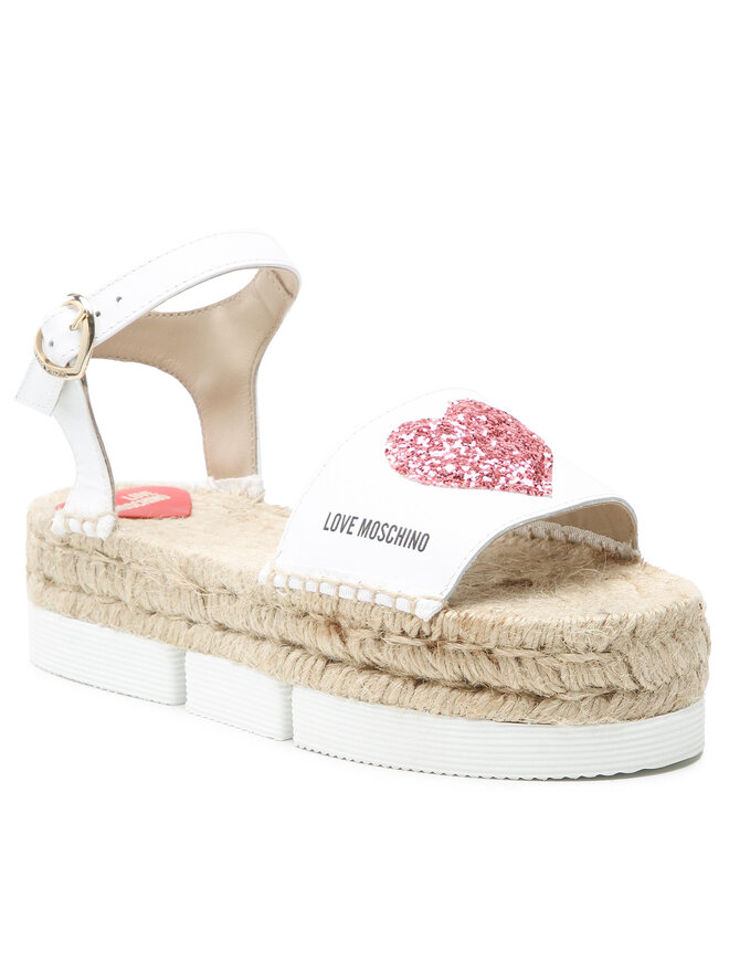 LOVE MOSCHINO Espadrilės LOVE MOSCHINO JA16064G0EIE0100 Balta