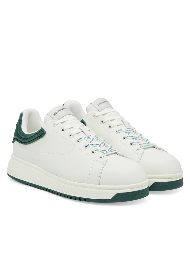 Emporio Armani Сникърси Emporio Armani EM003663 AF18212 M0095 Бял