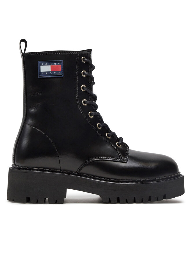 Tommy Jeans Черевики туристичні Tommy Jeans Urban Tommy Jeans Lace Up Boot EN0EN01995 Чорний