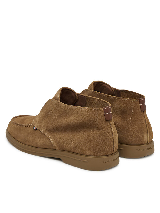 Tommy Hilfiger Gležnjarji Tommy Hilfiger Moc T FM0FM05492 Rjava