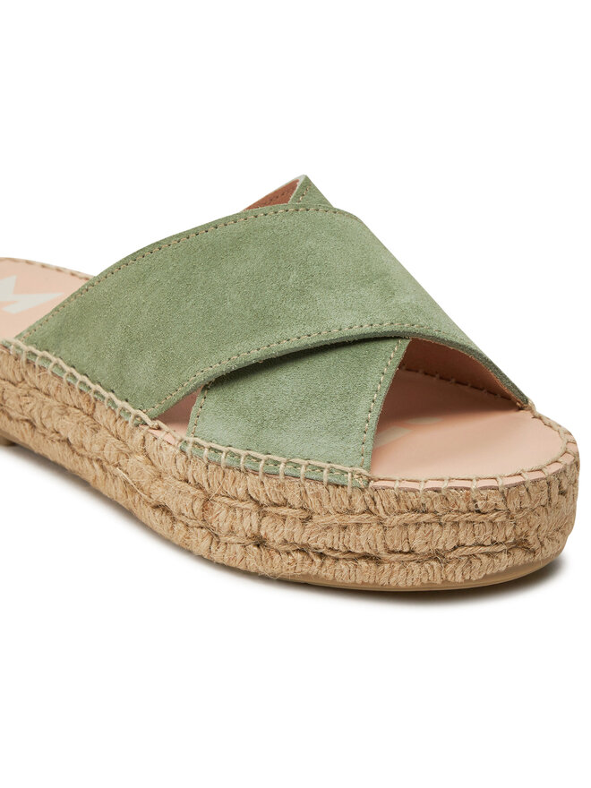 Manebi Espadrilles Manebi Hamptons Double Sole X Bands Sandals R 6.6 DX Zöld