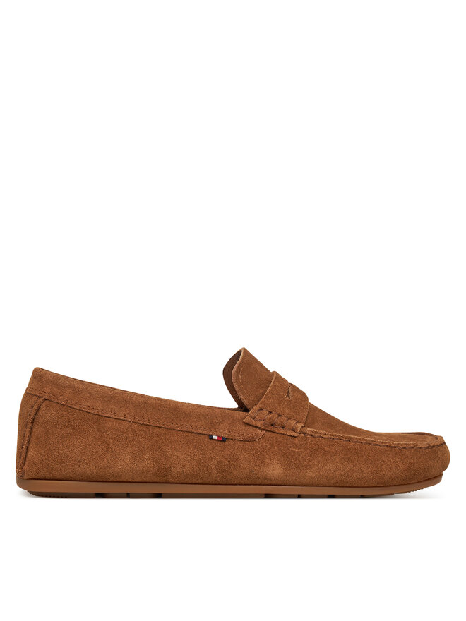 Tommy Hilfiger Mokasini Tommy Hilfiger Casual Hilfiger Suede Driver FM0FM04998 Rjava