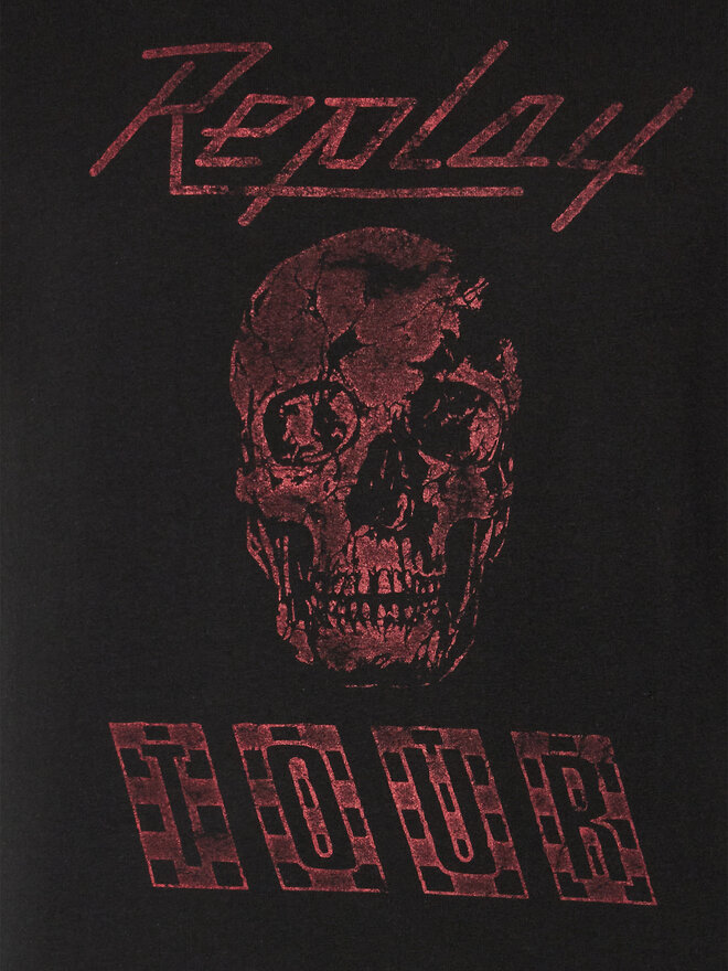 REPLAY Replay T-Shirt M6761.000.23608P Μαύρο Regular Fit
