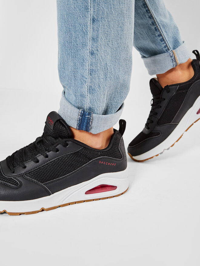 Sneakers Skechers Fastime 237016/BKRD Nero | escarpe.it