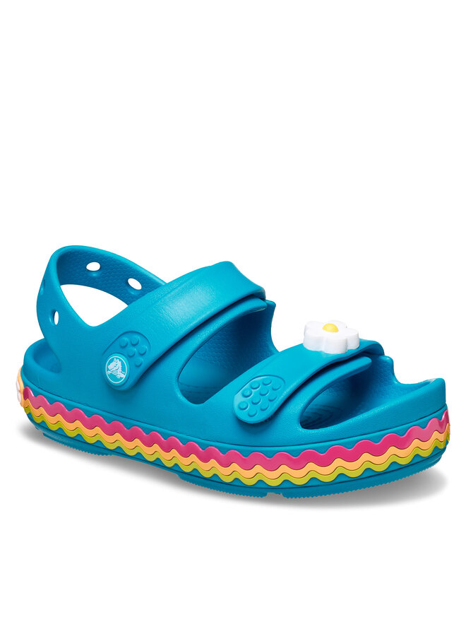 Crocs Sandale Crocs Kids’ Crocband Cruiser Ricrac Sandal 211028 Albastru
