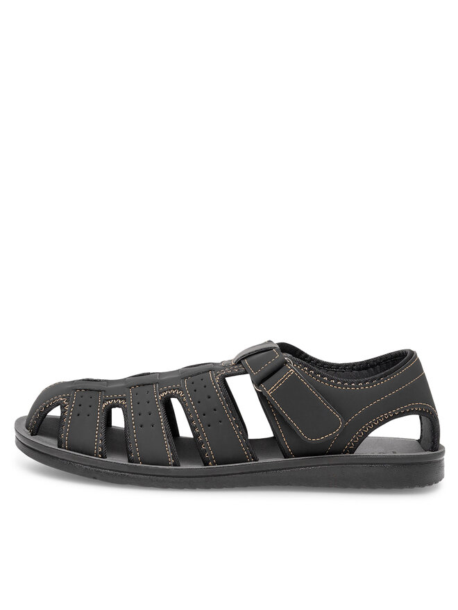 Lanetti Σανδάλια Lanetti MSS20504-01 Μαύρο