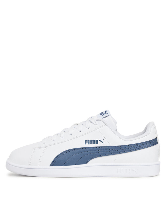 White and blue puma sneakers sale