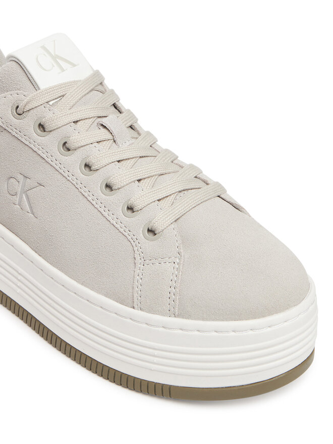 Calvin Klein Jeans Zapatillas Calvin Klein Jeans Bold Flatf Low Lace Mg Sd YW0YW01839 Gris
