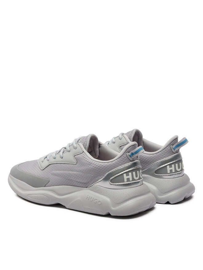 HUGO Sneakers Hugo Leon Runn Ripstop 50517154 Silberfarben