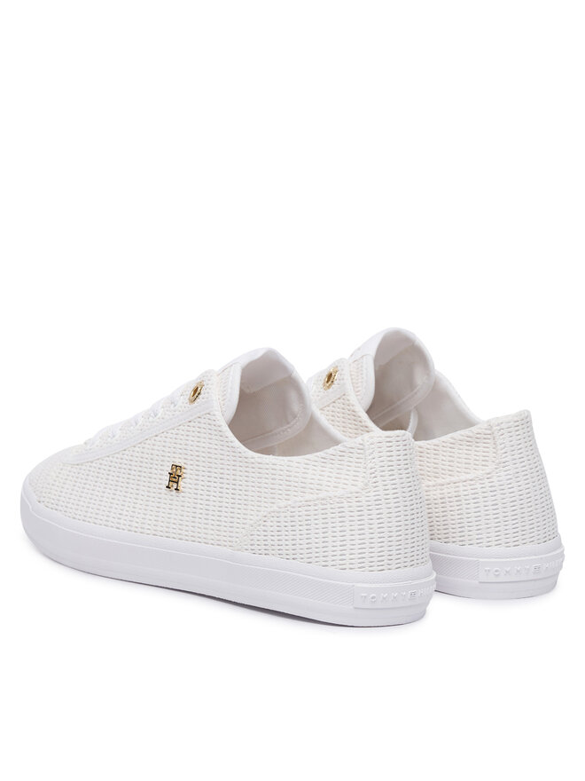 Tommy Hilfiger Sneakers aus Stoff Tommy Hilfiger FW0FW09171 Weiß