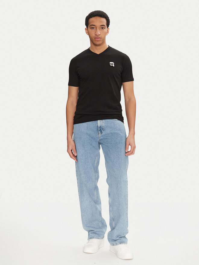 KARL LAGERFELD KARL LAGERFELD T-Shirt 755021 552224 Schwarz Regular Fit