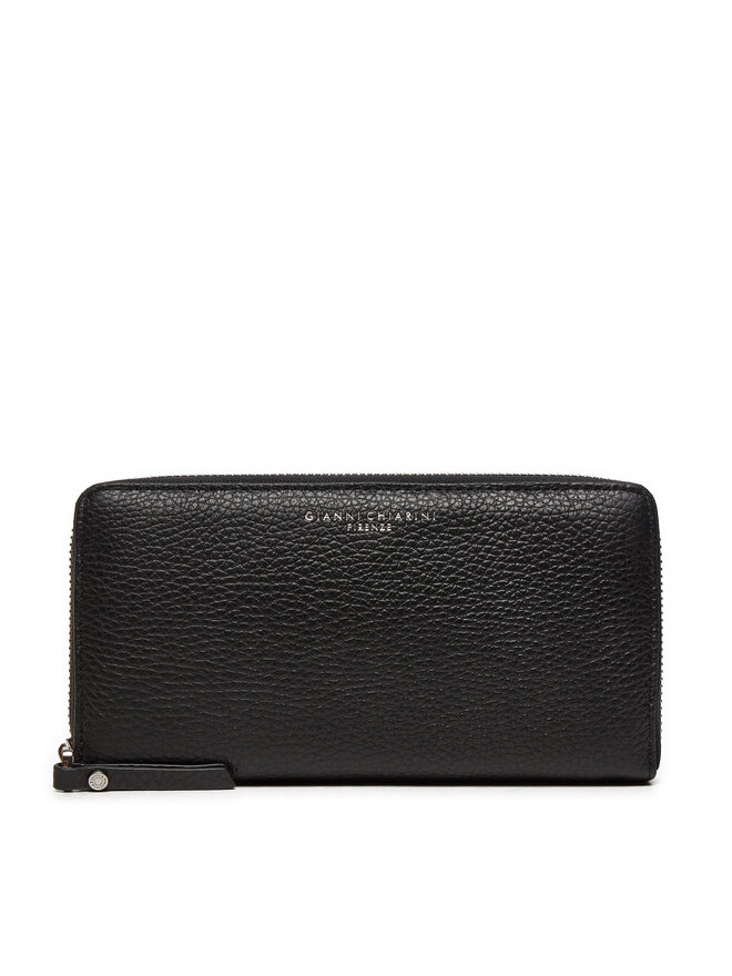 Gianni Chiarini Mały Portfel Damski Gianni Chiarini Wallets Grain PF 5042 GRN Czarny