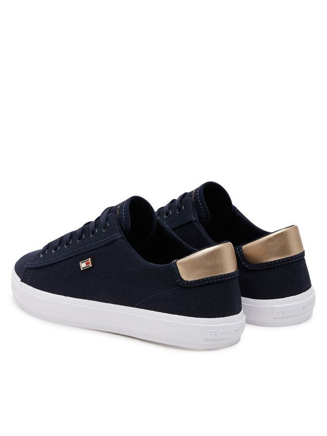 Tommy Hilfiger Sneakers Tommy Hilfiger Vulc Canvas Lace Up Sneaker FW0FW08647 Bleumarin