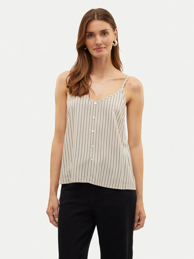 Vero Moda Vero Moda Marškinėliai Mymilo 10303690 Smėlio Regular Fit