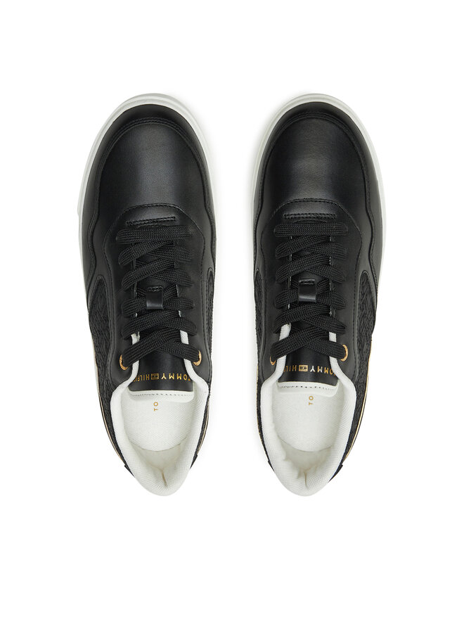 Tommy Hilfiger Zapatillas Tommy Hilfiger Platform Monogram Sneaker FW0FW08121 Negro