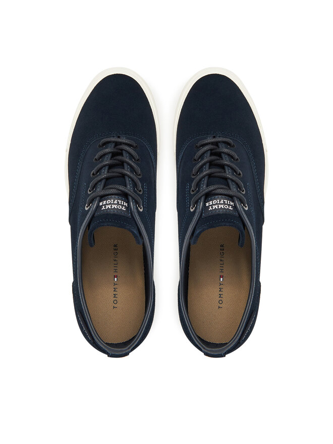 Tommy Hilfiger Teniszcipő Tommy Hilfiger Hi Vulc Low Oxford Suede FM0FM05401 Sötétkék