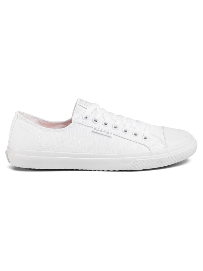 Superdry white plimsolls on sale
