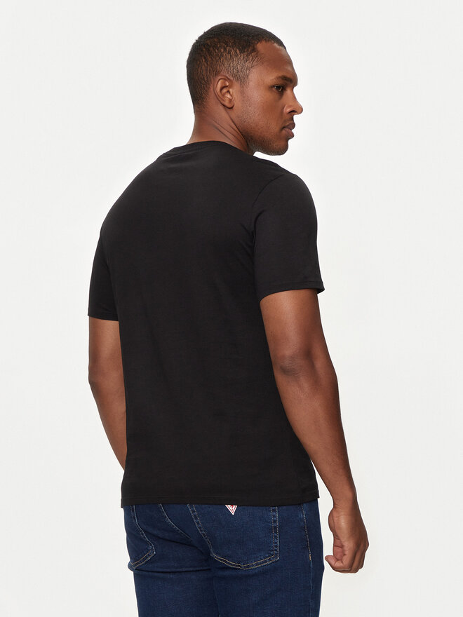 Guess Jeans Guess Jeans T-Shirt M4YI55 K8HM0 Μαύρο Slim Fit