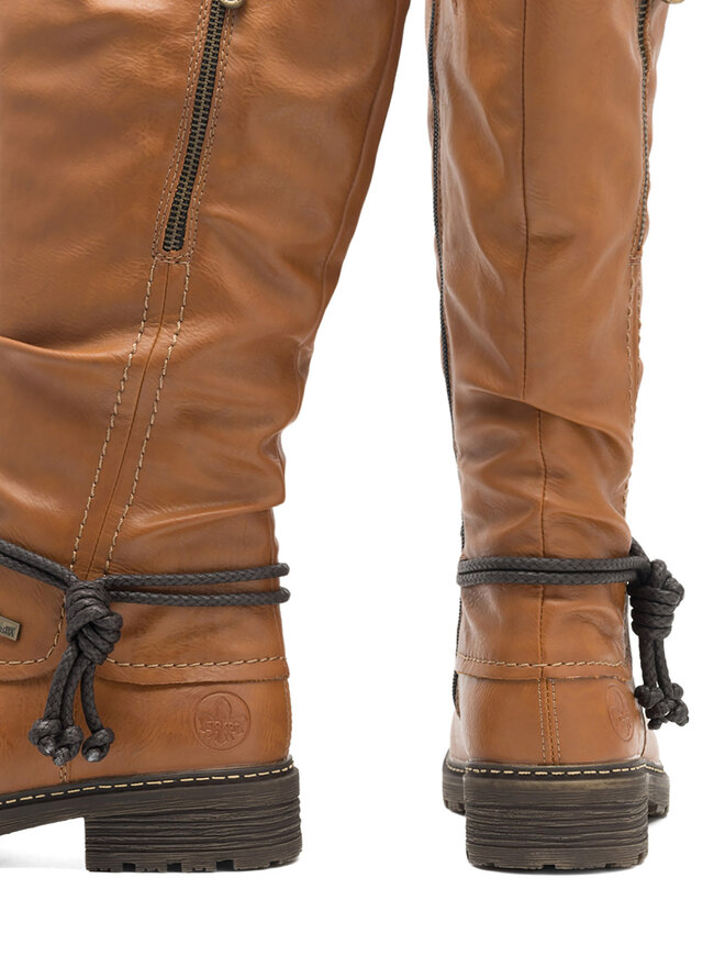 Rieker Kozačky Rieker Z4758-24 Hnědá