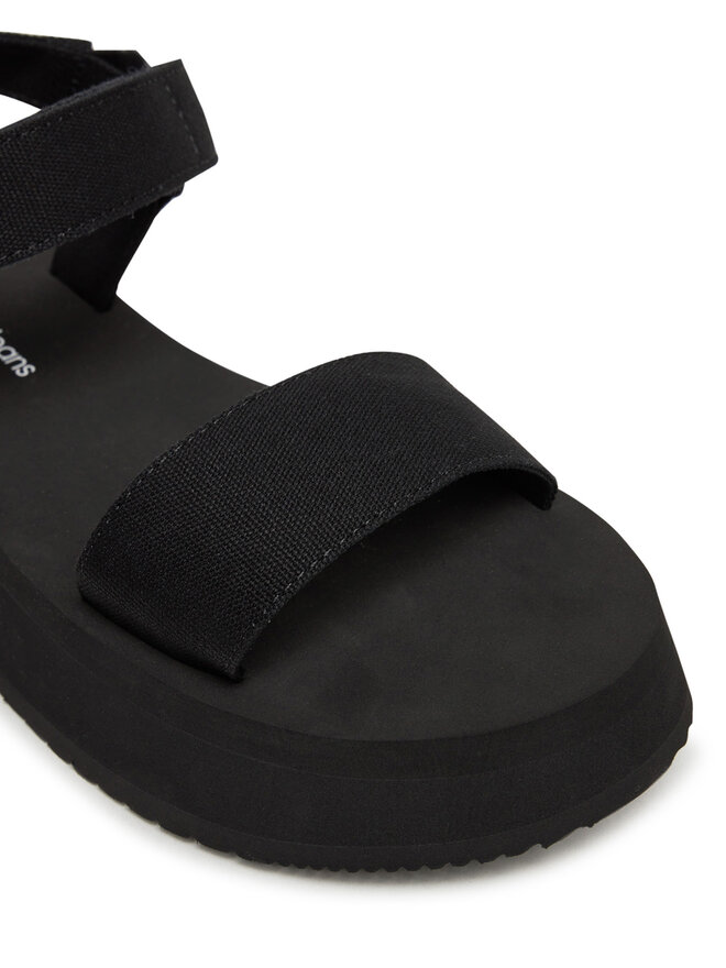 Calvin Klein Jeans Sandały Calvin Klein Jeans Sandal Velcro Webbing Mg YW0YW01693 Czarny