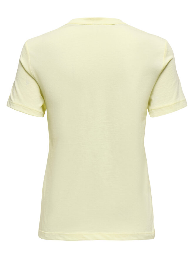 ONLY ONLY Camiseta Fun Life 15349901 Amarillo Regular Fit