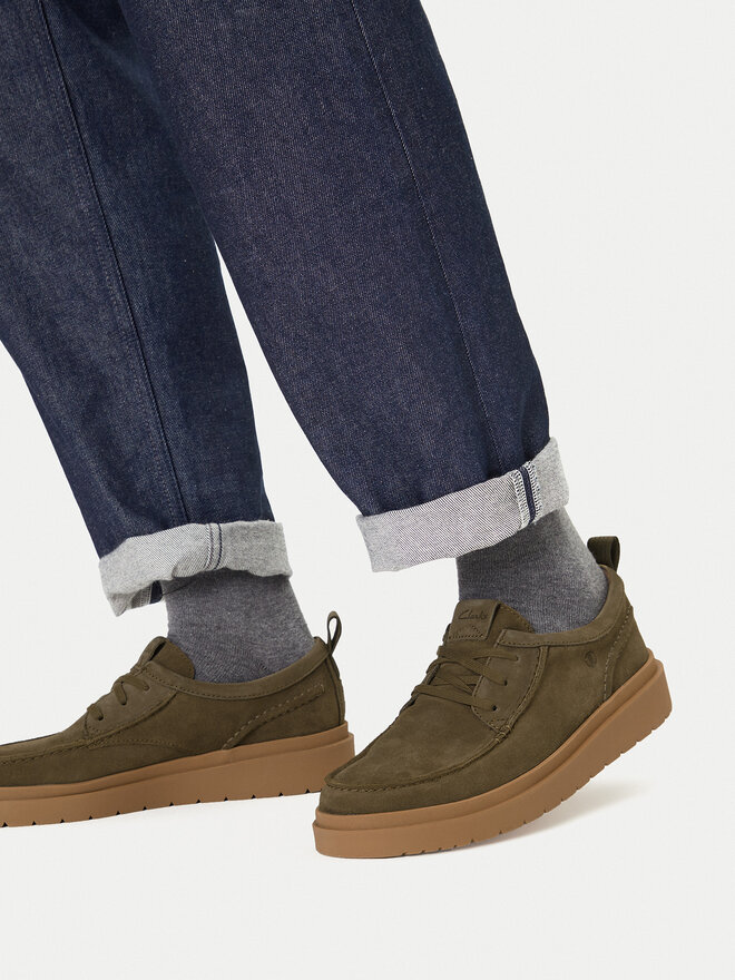 Туфлі Clarks Polden Moc 26180869 Зелений | evzuttya.com.ua