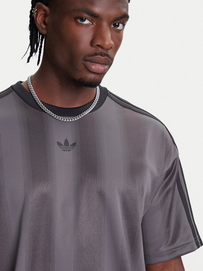 adidas adidas T-Shirt adicolor Jacquard JW5880 Grau Loose Fit