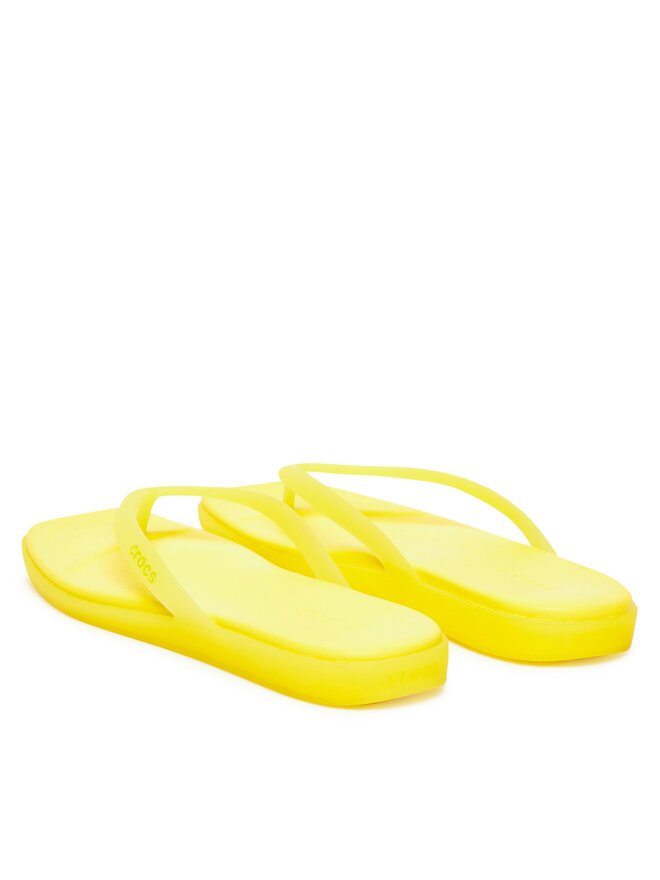 Crocs Zehentrenner Crocs Miami Frosted Flip 211474 Gelb