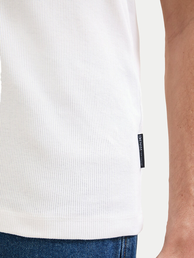 Tom Tailor Denim Tom Tailor Denim Camiseta sin mangas 1042035 Blanco Regular Fit