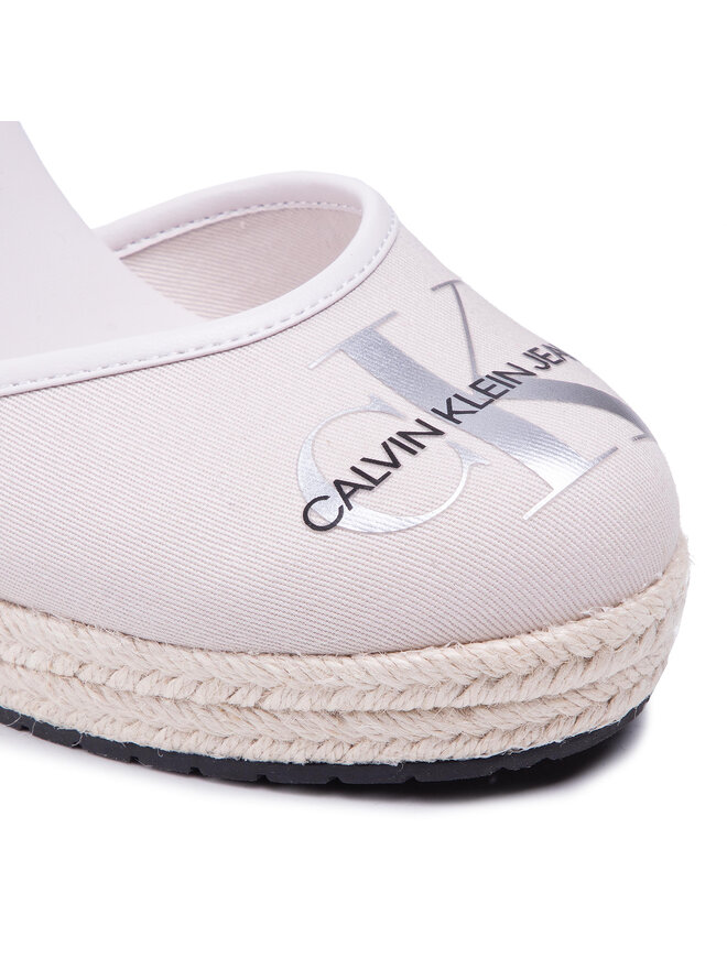 Calvin Klein Jeans Εσπαντρίγιες Calvin Klein Jeans Wedge Sandal Close Toe Co YW0YW00150 Μπεζ