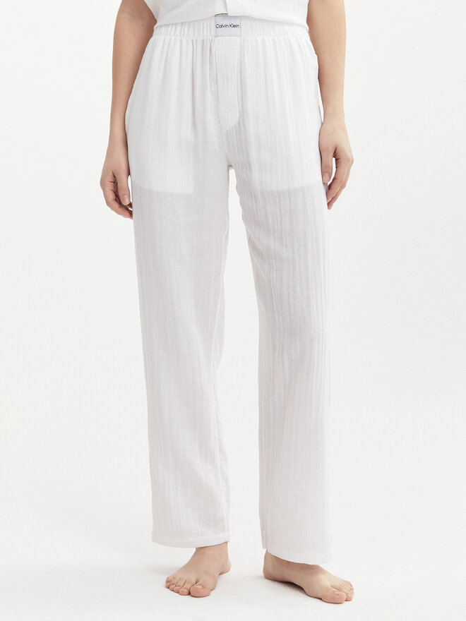 Calvin Klein Underwear Calvin Klein Underwear Stoffhose 000QS7140E Weiß Relaxed Fit