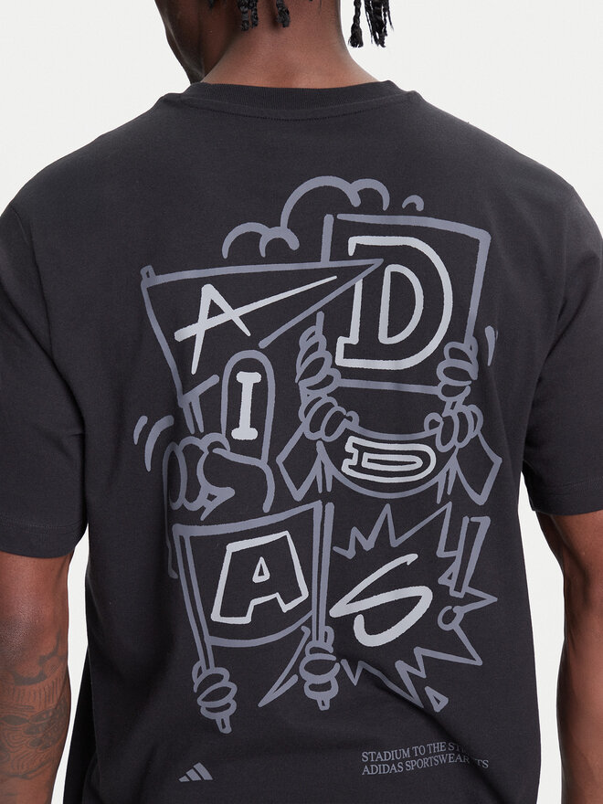 adidas adidas T-Shirt Stadium Crowd lJX7474 Schwarz Loose Fit