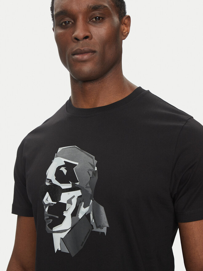 KARL LAGERFELD KARL LAGERFELD Camiseta 755066 552241 Negro Regular Fit