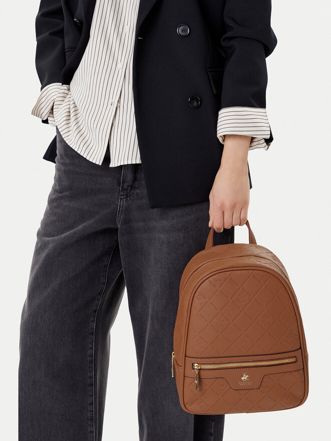 Beverly Hills Polo Club Plecak Beverly Hills Polo Club C-BHPC-H-002-08 Brązowy