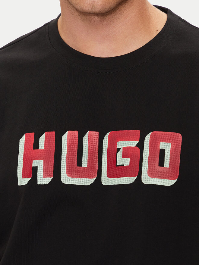HUGO HUGO Camiseta Daqerio 50516624 Negro Regular Fit