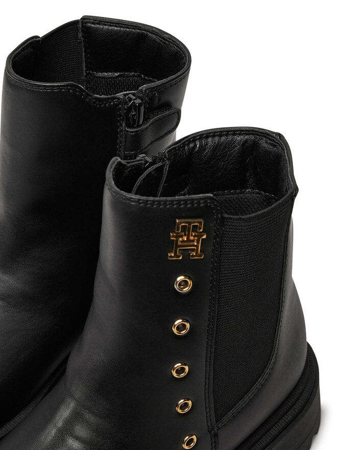 Tommy Hilfiger Stiefeletten Tommy Hilfiger Chelsea T3A5-33578-1351 S Schwarz