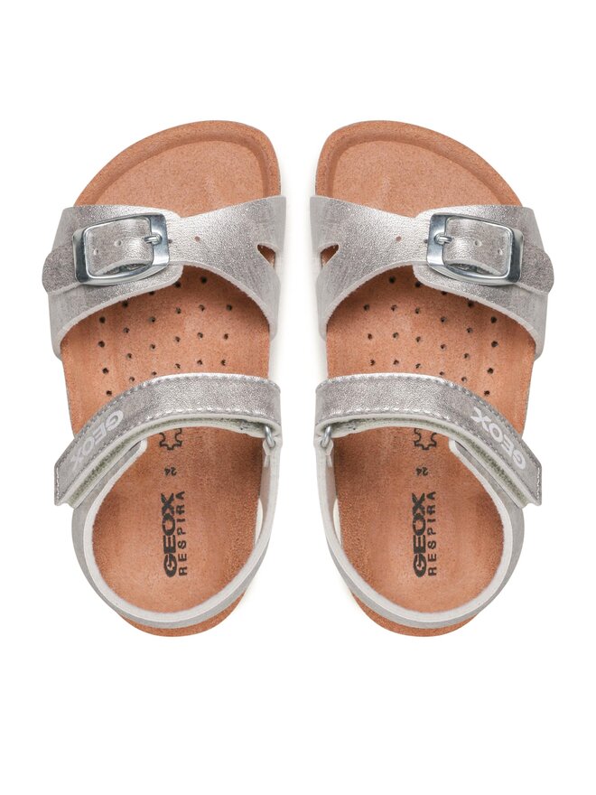 Geox Сандали Geox J Adriel Girl J028MC000BJC1007 M Бял