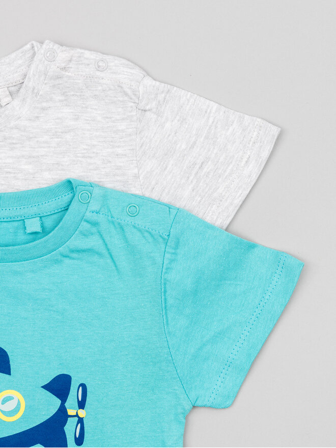 Zippy Zippy Σετ 2 T-Shirts ZBBAP0303 23016 Έγχρωμο Regular Fit