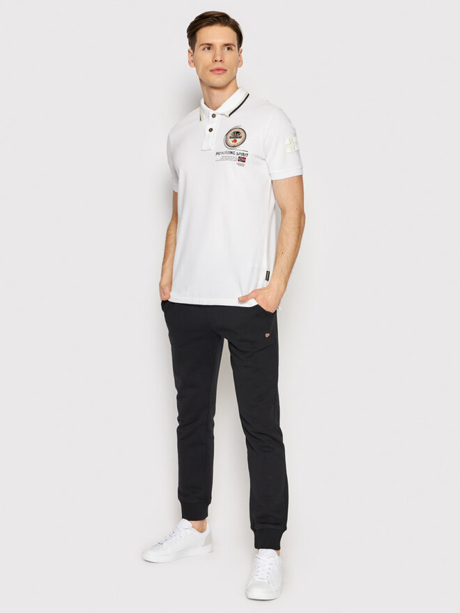 Napapijri Napapijri Поло Gandy 4 NP0A4H8R Білий Regular Fit